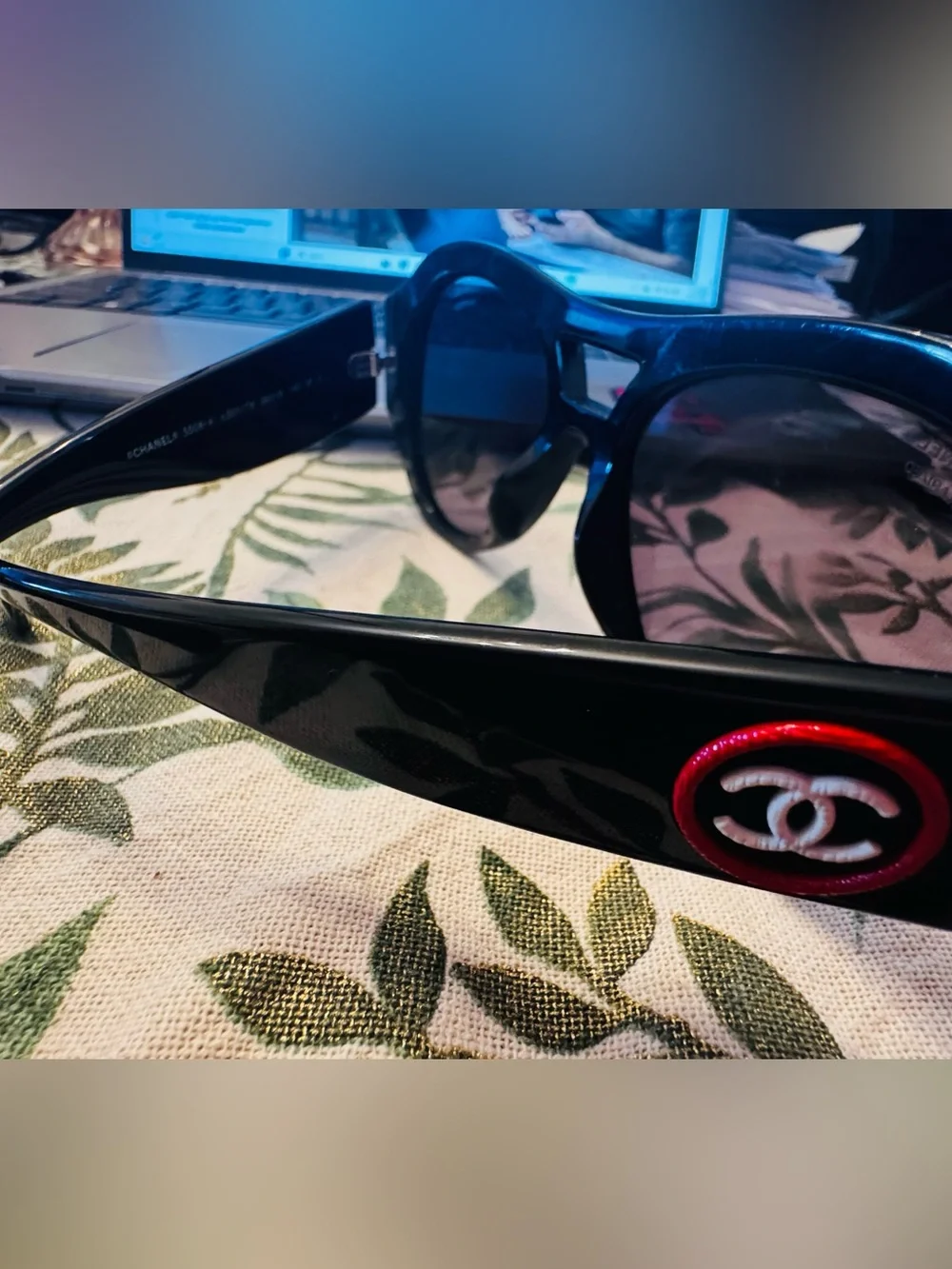 CHANEL 5508-A Black Oversized Pilot Sunglasses 56-18-140